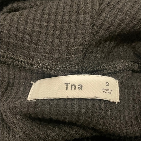 TNA Ribbed Black Turtleneck - Picture 5 of 5